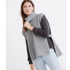 Madewell Bournville waffle sweater vest size S